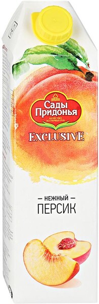 Нектар Сады Придонья Exclusive Персиковый с мякотью, 1л