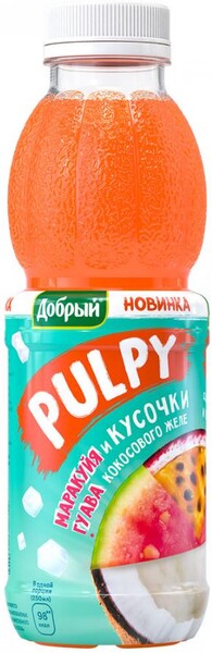 Напиток Добрый Pulpy кокос безалкогольный негазированный 0,45л