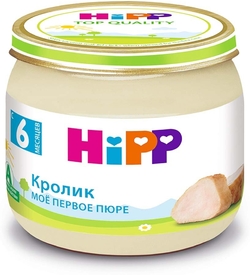 Пюре Hiрр Мое первое пюре с кроликом без сахара с 6 месяцев 80 г