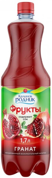 Напиток Калинов Родник на основе сока Гранат негазированный 1,7л