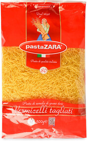 Макаронные изделия Pasta Zara 80 Вермишель, 500г