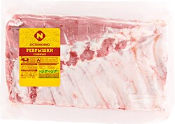Ребрышки свиные ОСТАНКИНО охлажденные X 1 кг