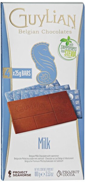 Шоколад Guylian молочный без сахара 100г