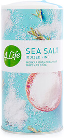 Соль 4Life морская мелкая йодированная 500г