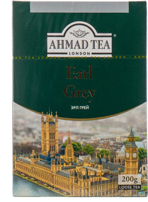 Чай Ahmad Tea Earl Grey черный байховый листовой со вкусом и ароматом бергамота 200г