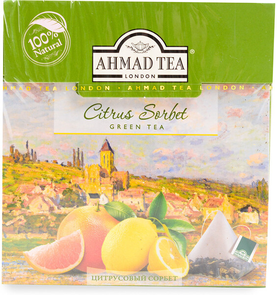 Чай зеленый Ahmad Tea Citrus Sorbet, 20×1,8 г