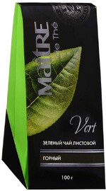 Чай Maitre de The Vert Горный зеленый листовой 100 г