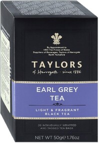 Чай Taylors Earl Grey черный 20 пакетиков по 2.5 г
