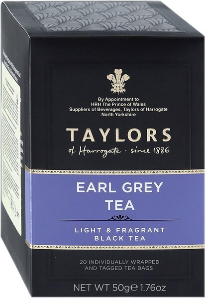 Чай Taylors Earl Grey черный 20 пакетиков по 2.5 г