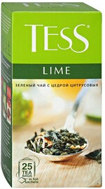 Чай Tess Lime зеленый 25 пакетиков по 1.5 г