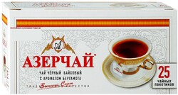 Чай Азерчай черный с ароматом бергамота 25 пакетиков по 2 г