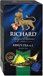 Чай Richard King's Tea №1 черный 25 пакетиков по 2 г