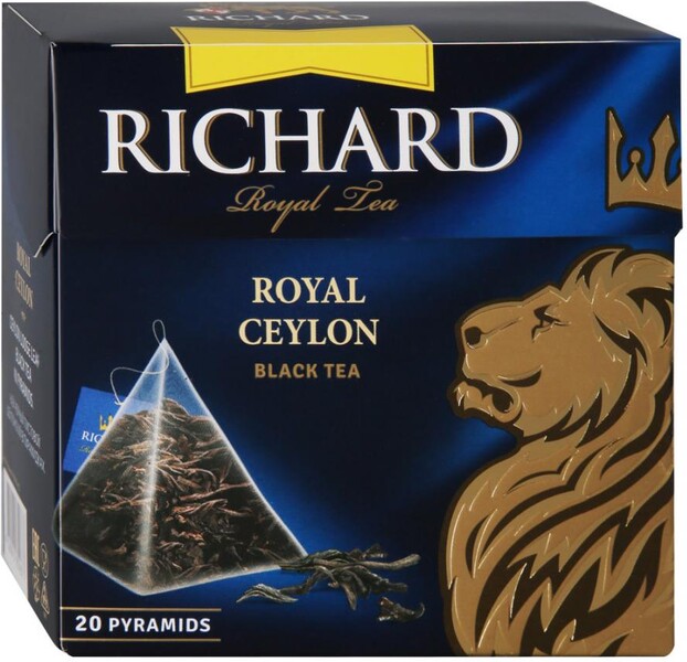 Чай Richard Royal Ceylon черный листовой 20 пирамидок по 1.7 г