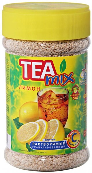 Напиток Tea mix Лимон чайный растворимый гранулированный 375 г