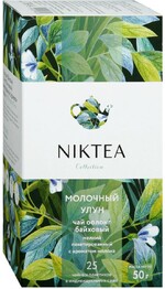 Чай Niktea Молочный улун мелкий 25 пакетиков по 2 г