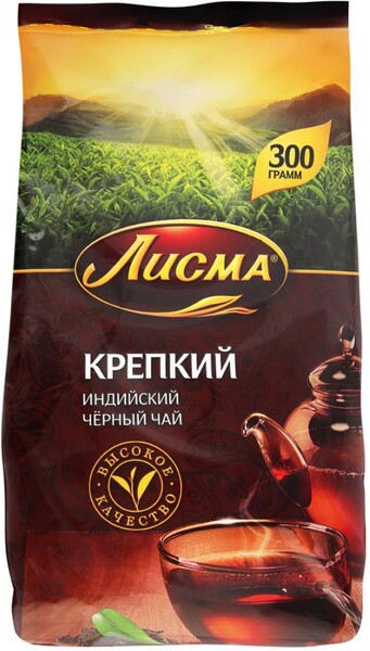 Чай Лисма Крепкий черный листовой 300 г