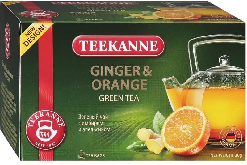 Чай Teekanne Ginger Orange зеленый мелкий 20 пакетиков по 1.5 г