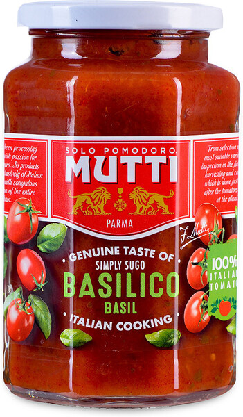 Соус Mutti Томатный с базиликом 400 г