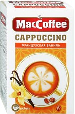 Напиток MacCoffee Капучино кофейный порционный растворимый 3 в 1 10 пакетиков по 12.5 г