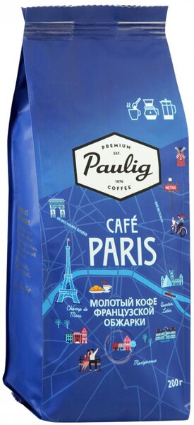 Кофе Paulig Cafe Paris молотый 200 г