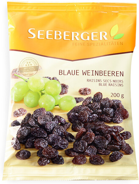 Изюм Seeberger из темного винограда 200 г