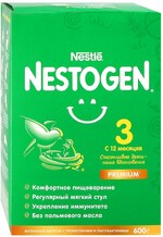 Молочко Nestogen 3 для комфортного пищеварения с пребиотиками и лактобактериями с 12 месяцев 600 г