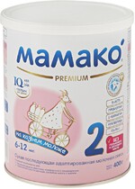 Смесь молочная сухая Мамако Premium 2 последующая адаптированная на основе козьего молока с 6-12 месяцев 400 г