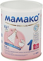 Смесь молочная сухая Мамако Premium 1 адаптированная на основе козьего молока с 0-6 месяцев 400 г