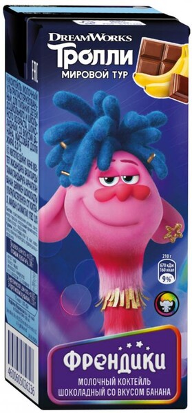 Молочный коктейль Френдики со вкусом банана 210 г