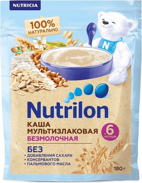 Каша Nutrilon безмолочная быстрорастворимая с 6 месяцев 180 г