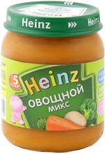 Пюре Heinz Овощной микс без сахара с 5 месяцев 120 г
