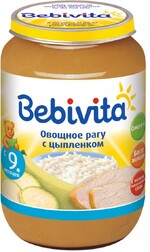 Рагу овощное Bebivita с цыпленком 0,19кг