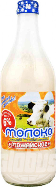 Молоко топлёное стерилизованное Можайское 6%, 0,45 л