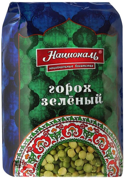 Горох Националь колотый зеленый, 450г