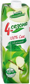 Сок 4 Сезона Яблочный, 1л