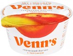 Йогурт Venn's Греческий обезжиренный с персиком 0.1% 130 г