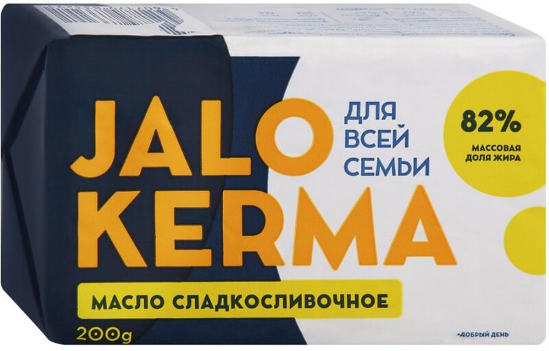 Масло Jalo Kerma сладкосливочное 82% 180 г
