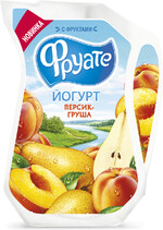 Йогурт питьевой Фруате персик-груша 1,5%, 250г БЗМЖ