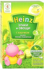Кашка Heinz Злаки и Овощи, рисово-пшеничная с кабачком с 5 месяцев, 200г 