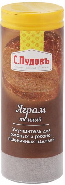 Улучшитель С.Пудовъ Аграм темный для ржаных и ржано-пшеничных изделий 60 г