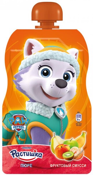 Пюре Растишка фруктовое Фруктовый смусси для питания детей с 8 месяцев 85 г