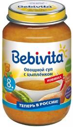 Суп овощной Bebivita с цыпленком 0,19кг