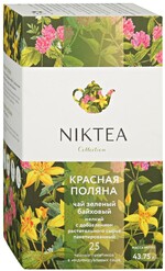 Чай Niktea Красная Поляна зеленый мелкий 25 пакетиков по 1.75 г
