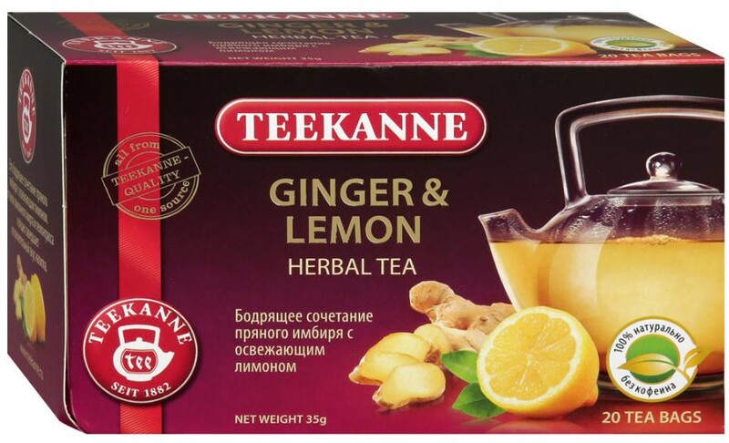 Напиток Teekanne Ginger Lemon чайный 20 пакетиков по 1.75 г