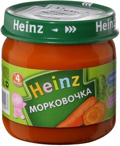 Пюре Heinz с морковью без сахара с 5 месяцев 80 г