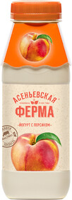Йогурт Асеньевская Ферма Персик 1,5% 330 г