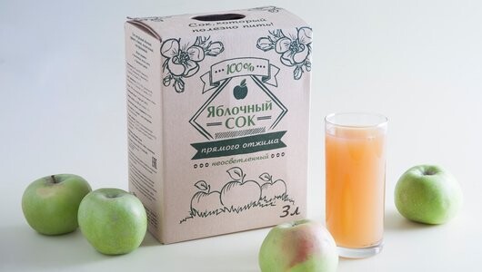 Сок яблочный, 3 л