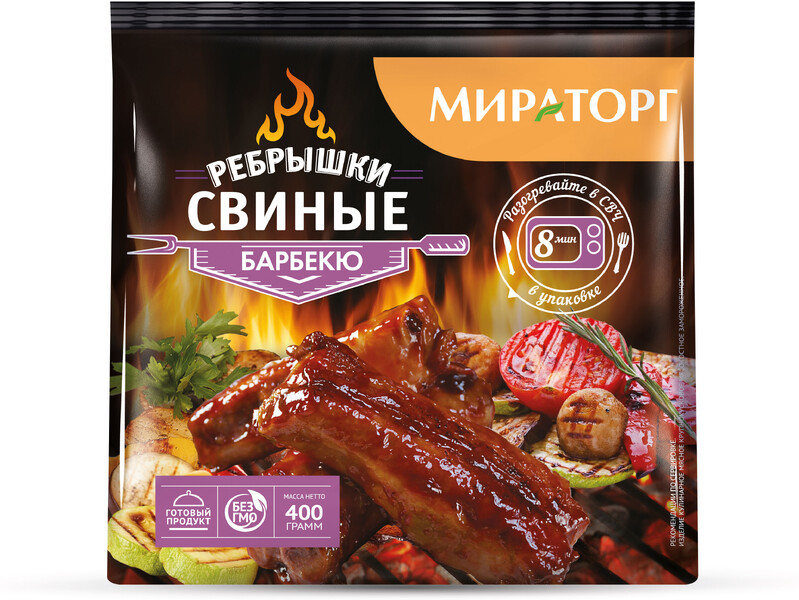 Ребрышки свиные барбекю Мираторг