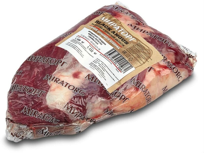 Мякоть лопатки говяжья Мираторг без кости 0.9-1.1кг