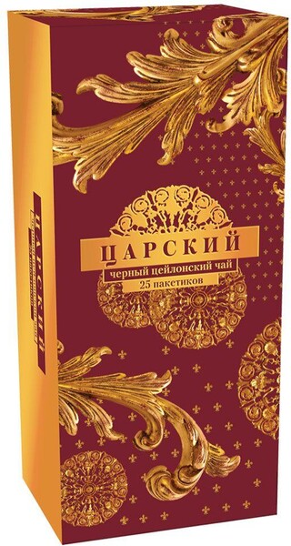 Чай Царский черный, 25 пакетов, 50 гр., картон